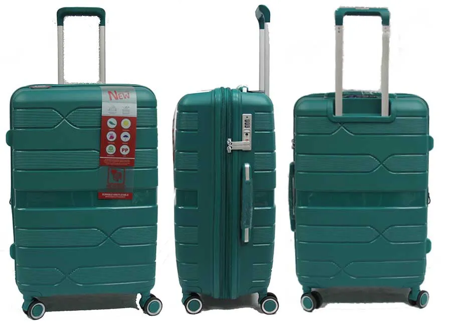 Helix Polypropylene Expandable Anti-theft Luggage with Spinner Wheels TSA Lock