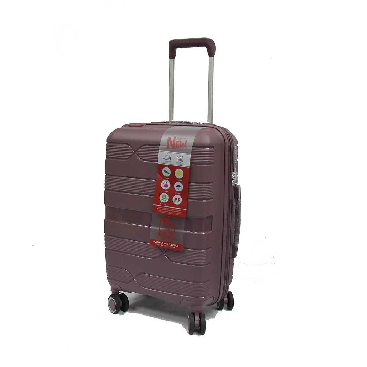 Helix Polypropylene Expandable Anti-theft Luggage with Spinner Wheels TSA Lock