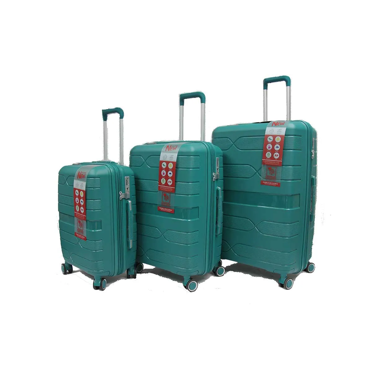 Helix Polypropylene Expandable Anti-theft Luggage with Spinner Wheels TSA Lock