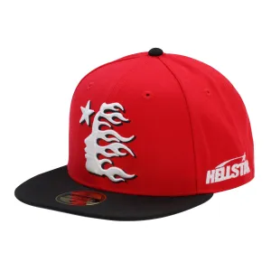 Hellstar Baseball Fitted Hat Red Black