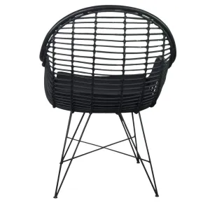 Helmi Chair Black Rattan