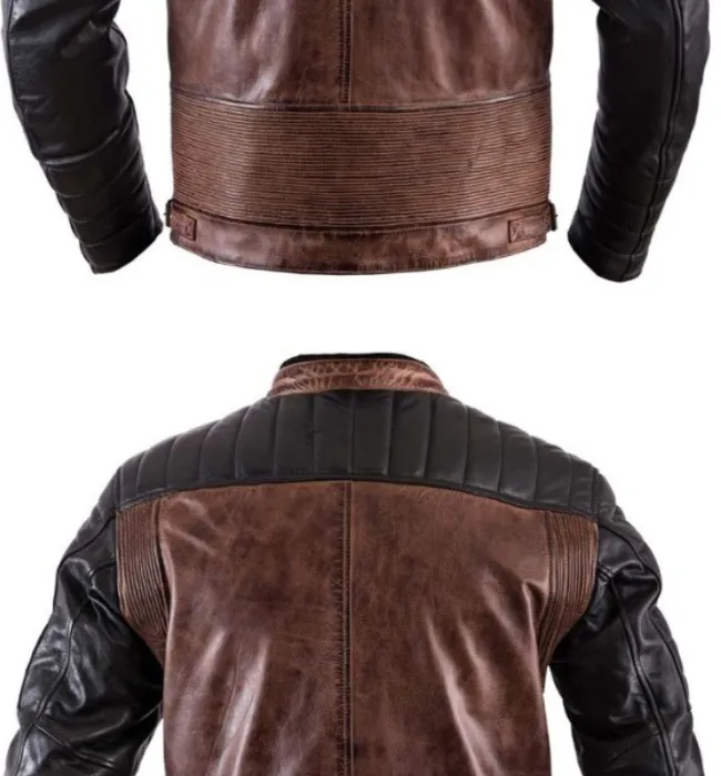 HELSTONS CRUISER RAG LEATHER JACKET