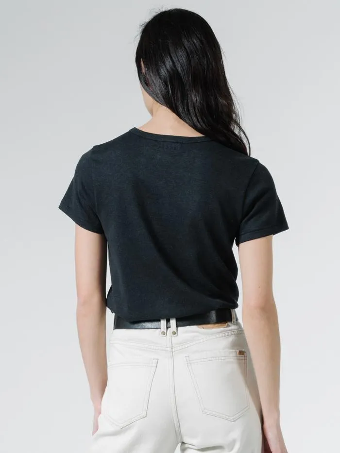 Hemp Slim Tee - Faded Black