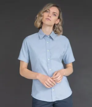 Henbury Ladies Short Sleeve Classic Oxford Shirt