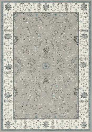 Herat Oriental Area Rug (Grey/Cream, 160 x 230 cm)