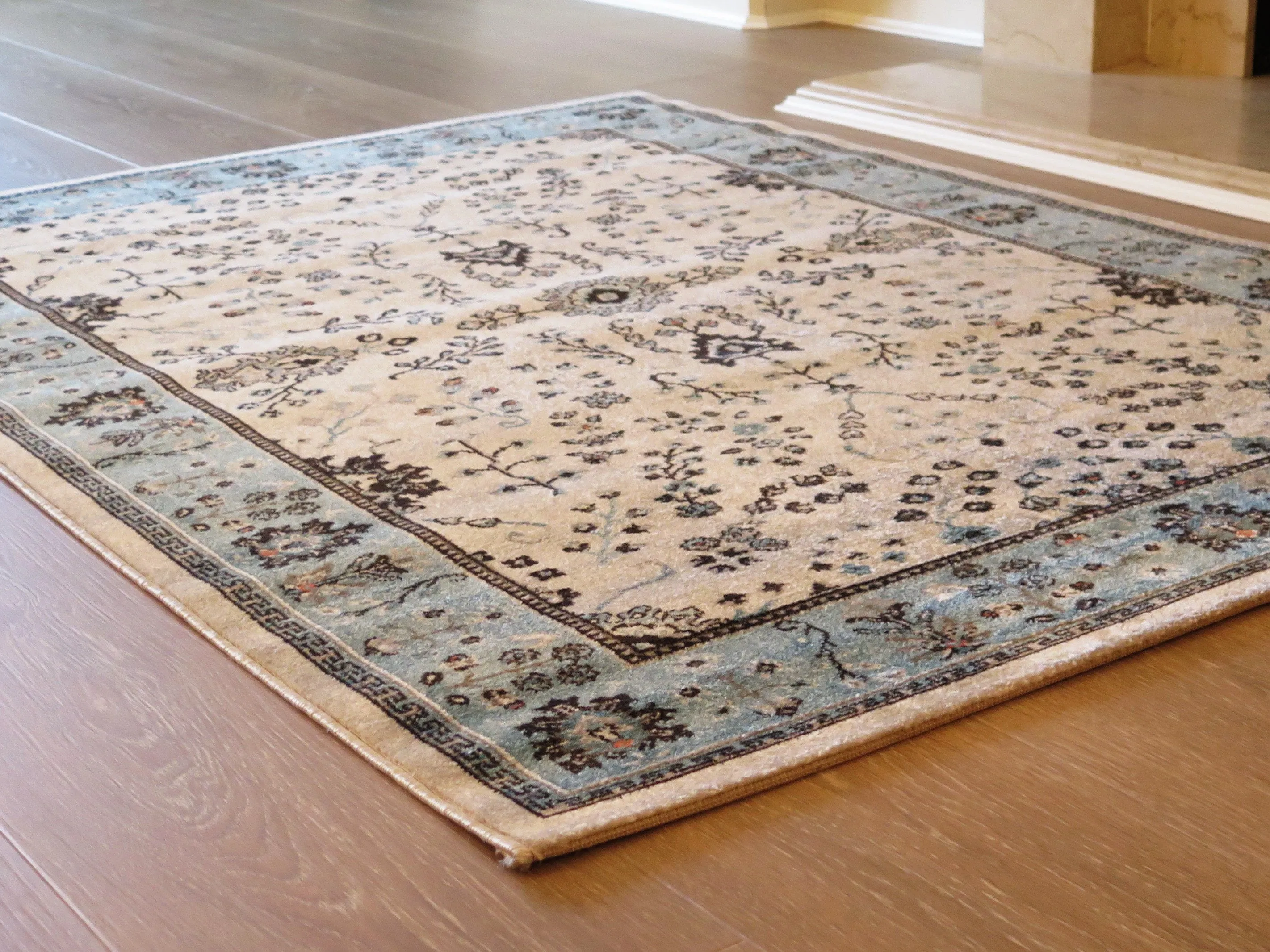 Herat Oriental/Persian/Floral Area Rug (Grey/Teal, 160 x 230 cm)