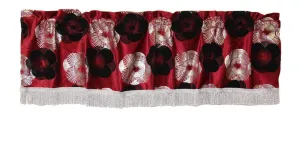 Heratige Vintage Decorative Window Treatment Rod Pocket Curtain Straight Valance