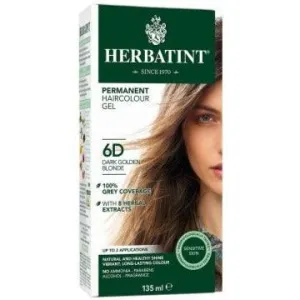 Herbatint Permanent Hair Colour Gel Dark Golden Blonde 6D 135mL *Limit of 3 Per Order*