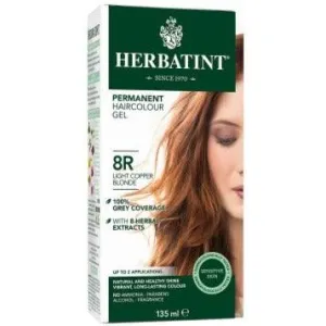 Herbatint Permanent Hair Colour Gel Light Copper Blonde 8R 135mL *Limit of 3 Per Order*