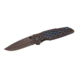 Herbertz Folder Blue Stonewash Alum. 8.7 cm Blade - 571612