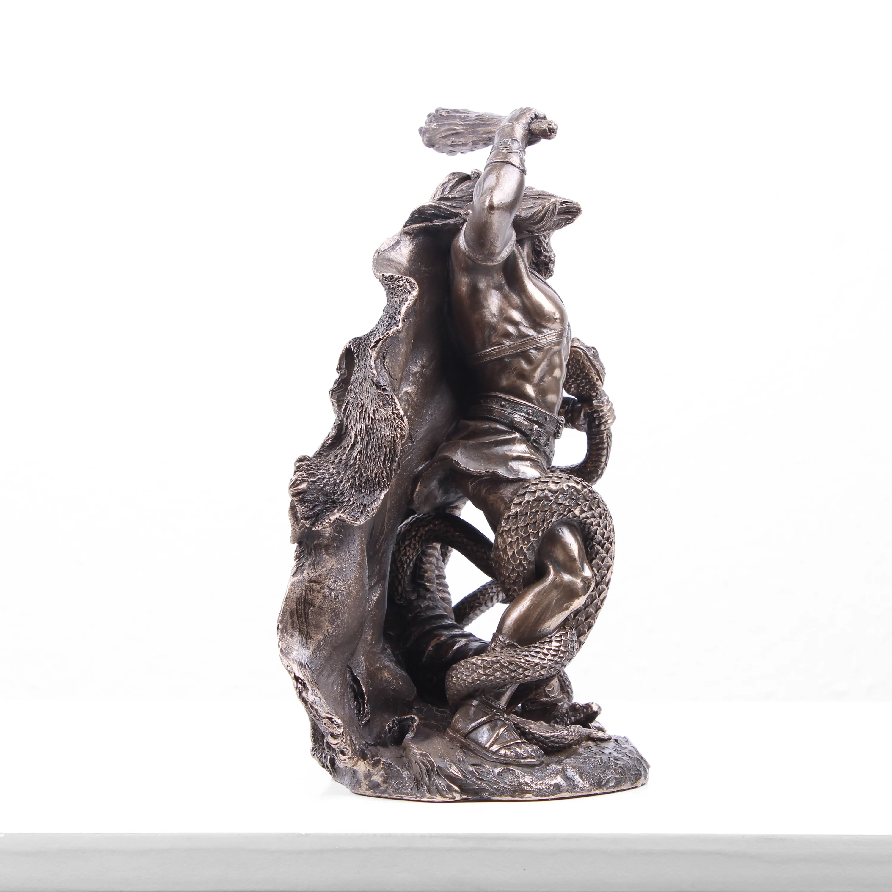 Hercules Fighting the Hydra (Cold Cast Bronze Sculpture)