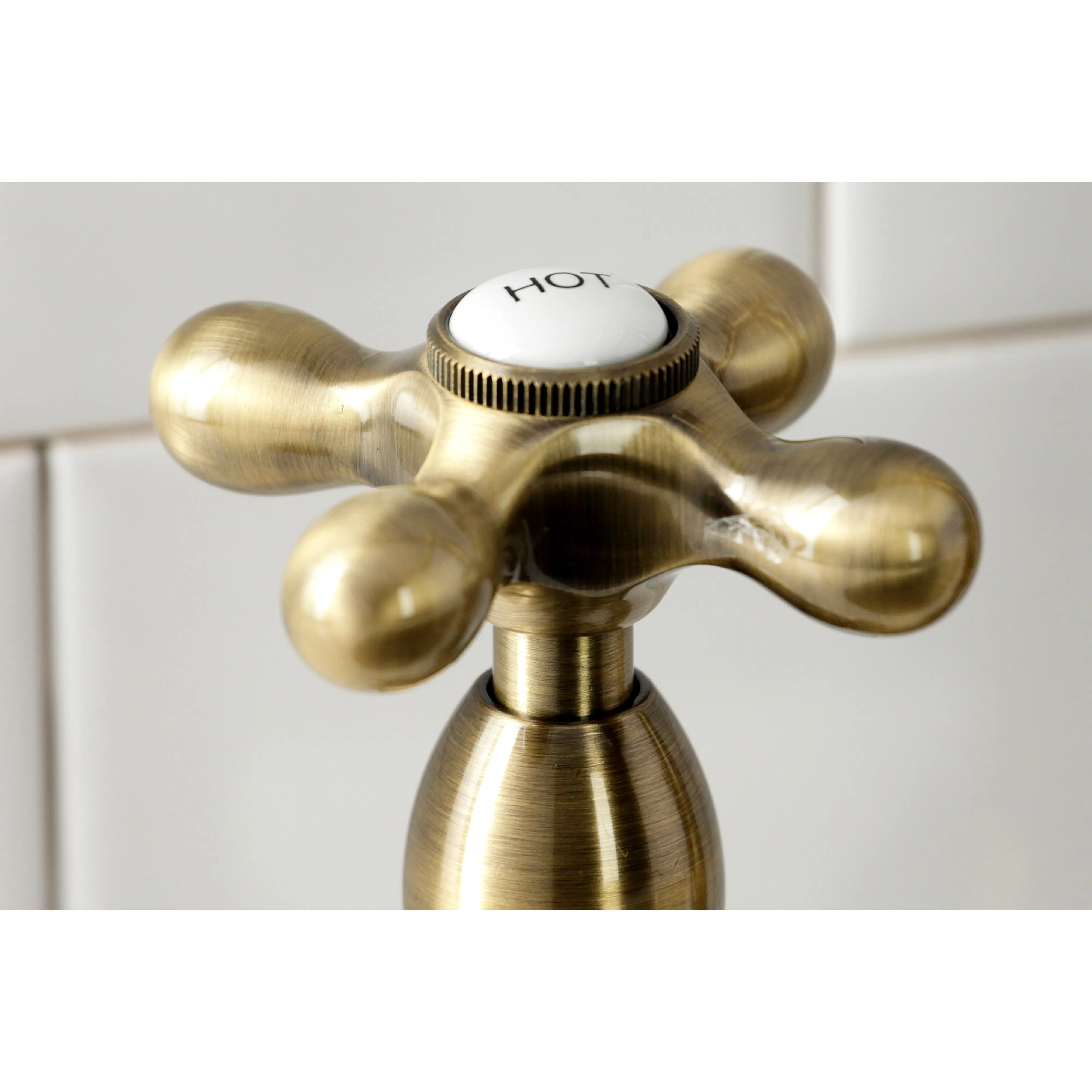 Heritage 8" Center Kitchen Bridge Faucet, 8.9" In Spout Reach