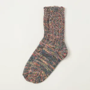 Heritage 9.1 Norwegian Granny Sock - Blue/Red