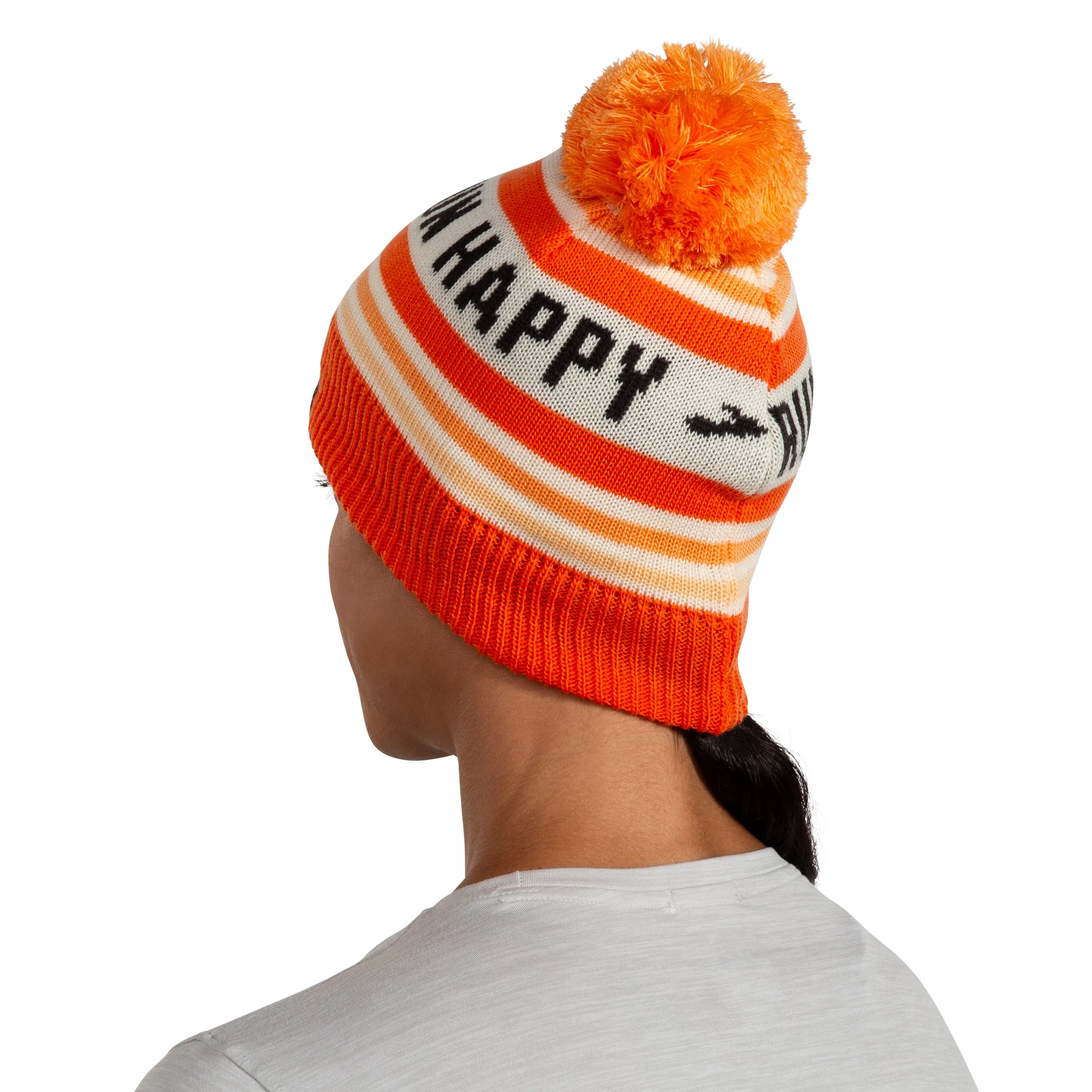 Heritage Pom Beanie | Fluoro Flash/Run Happy