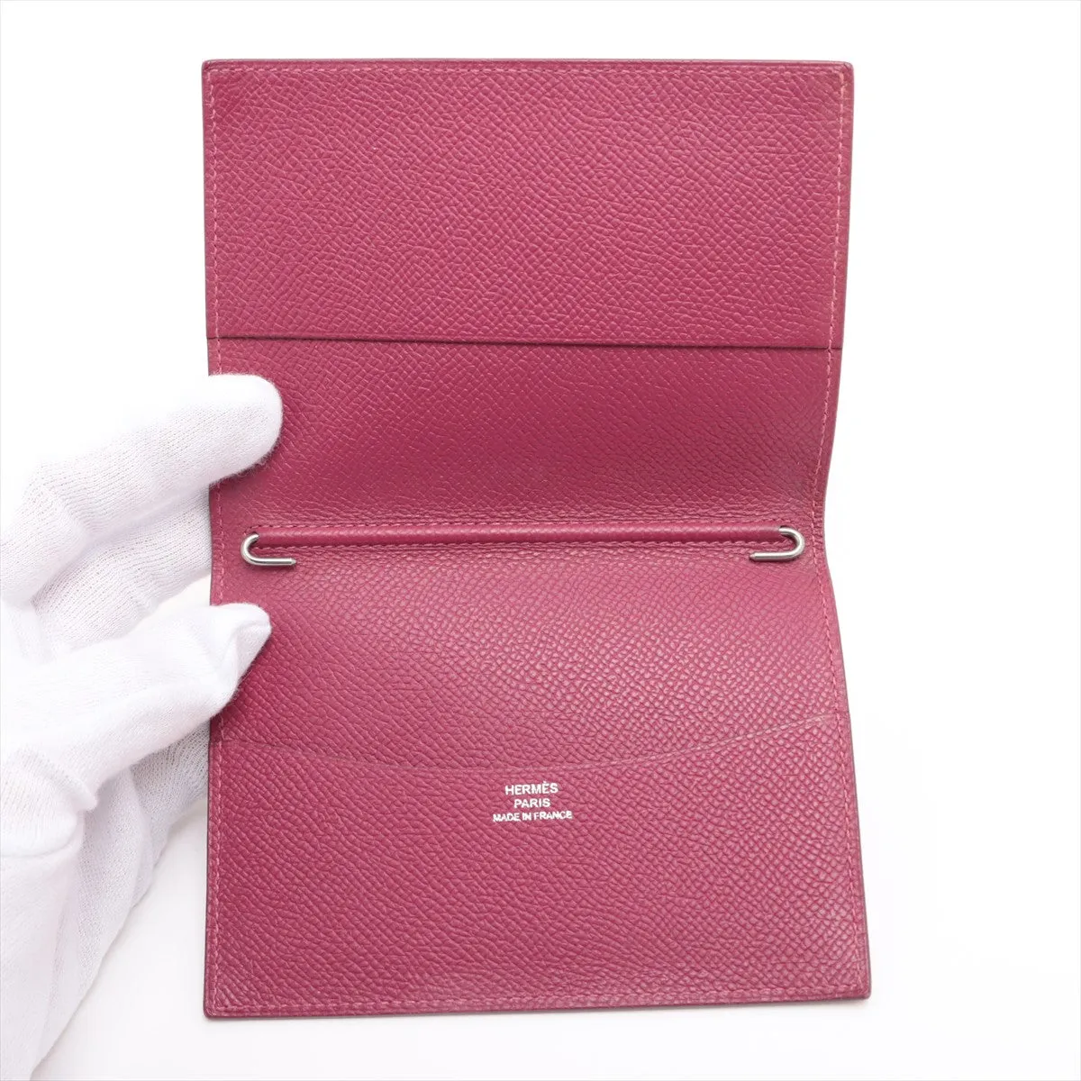 Hermès Agenda Veau Epsom Notebook Cover Rose Pourpre