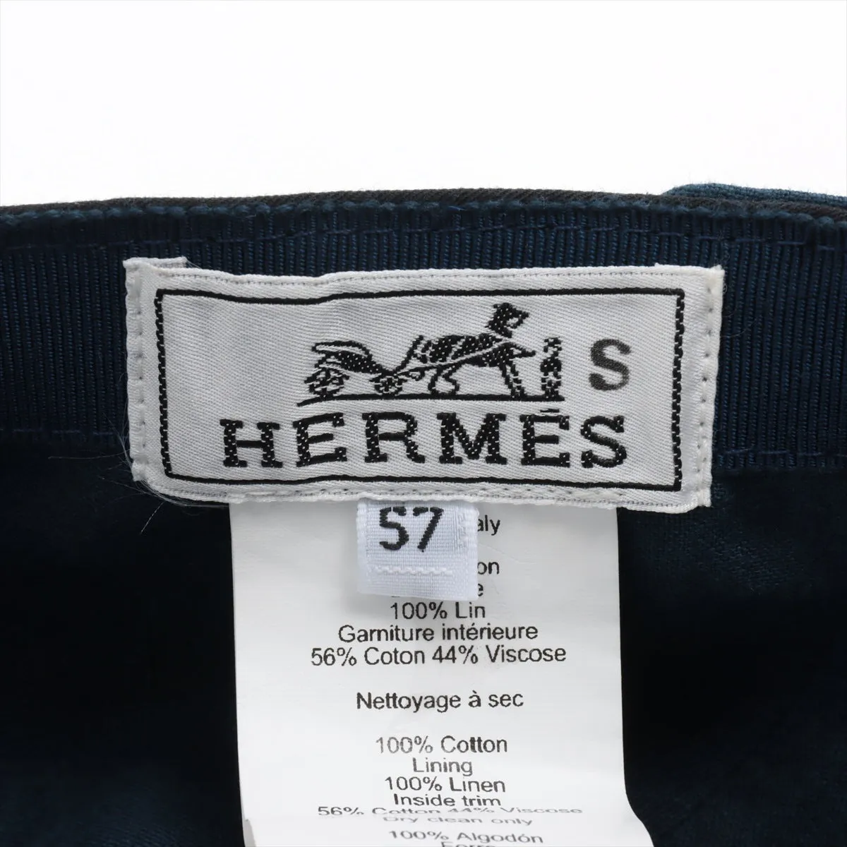 Hermès H Embroidered Cap Black