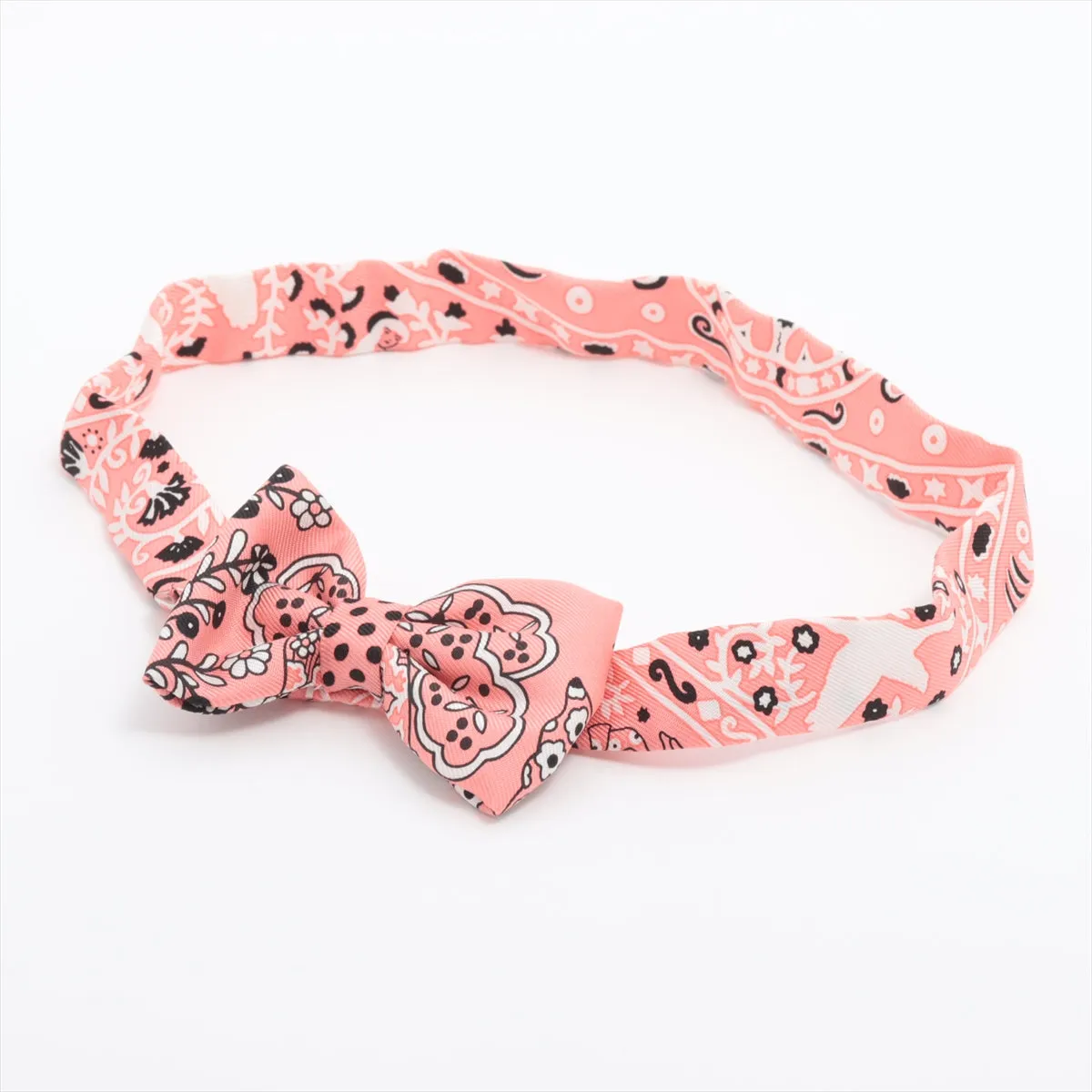 Hermès Noeud Papillon Bow Tie Silk Pink