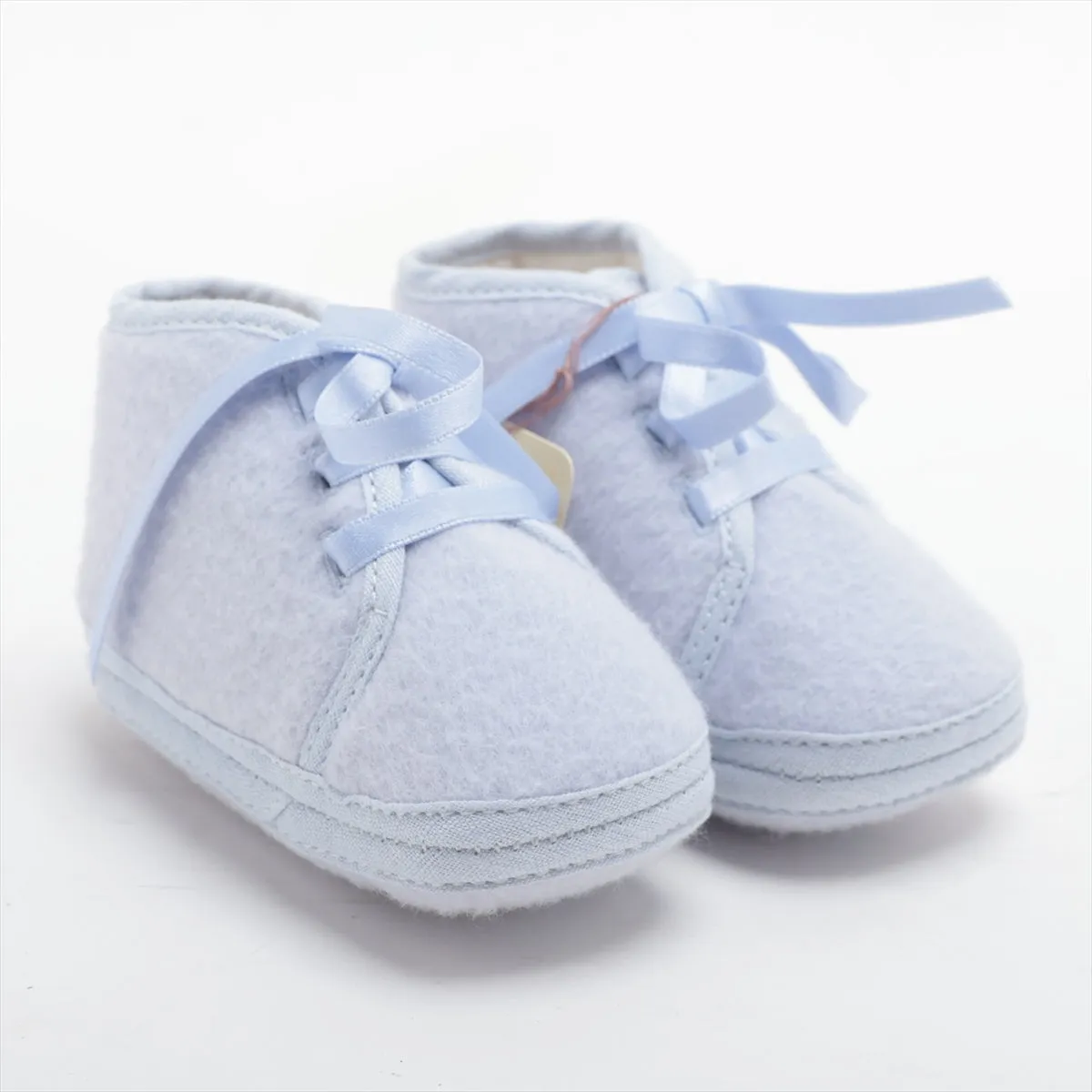 Hermès Wool Angora Baby Shoes  Blue