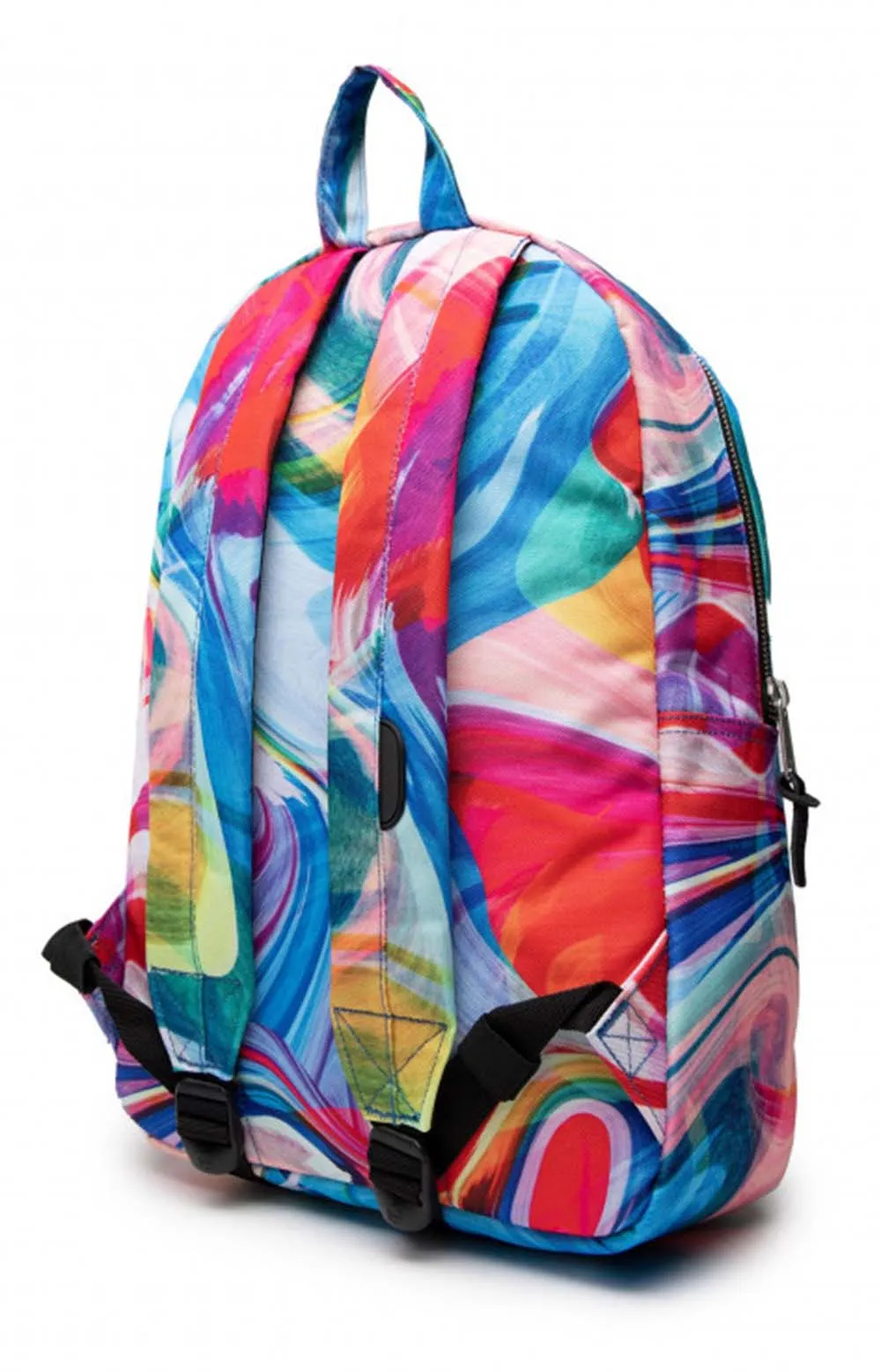 Herschel Settlement Backpack - Artistic Paint Pour Design