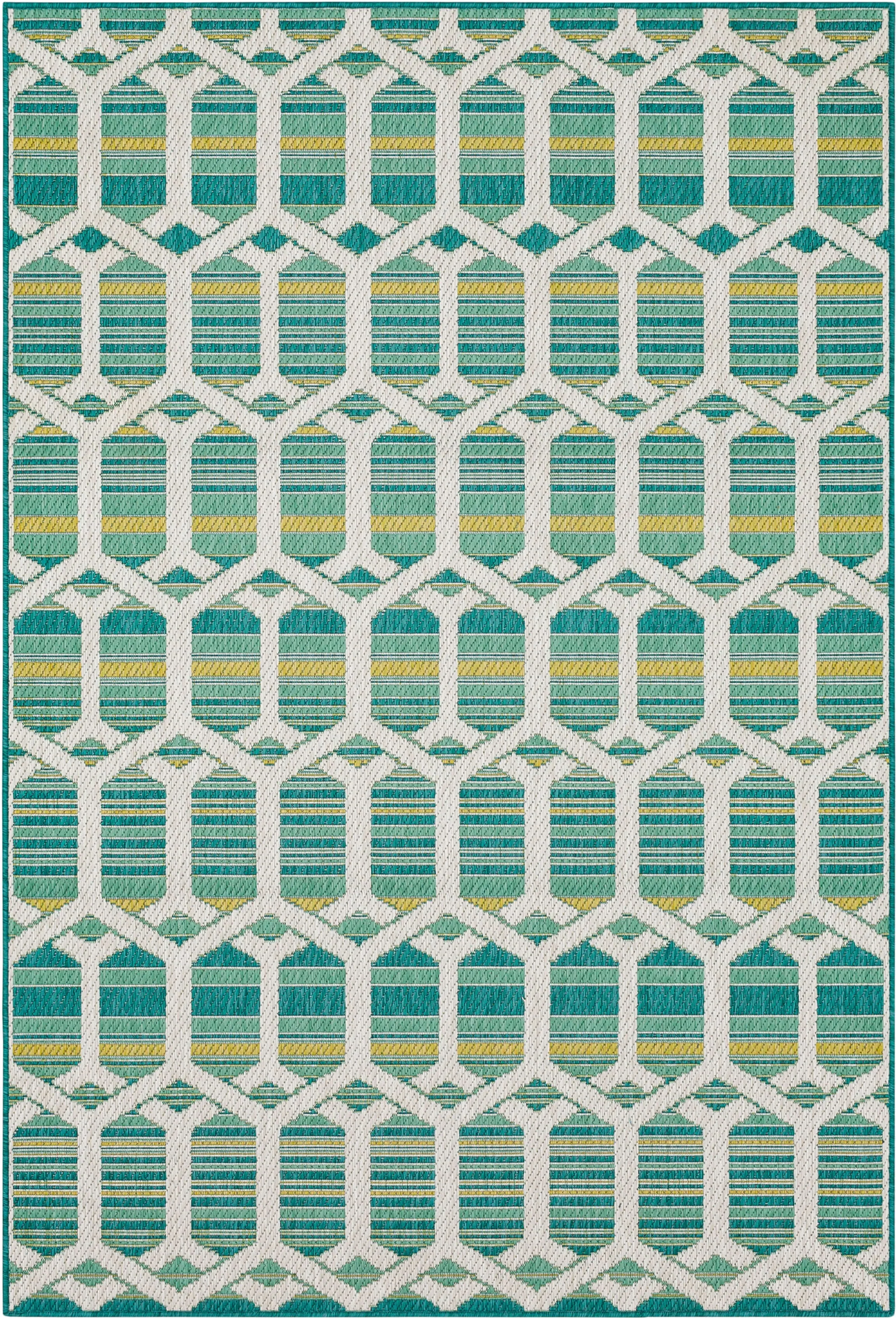 Hex Trellis Dark Teal