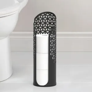 Hexacube Toilet Roll Holder Matte Black