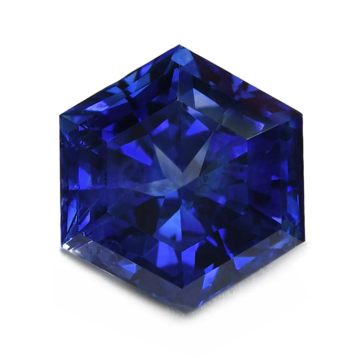 Hexagonal Blue Sapphire