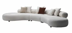 HF5018 Modern Fabric Sofa in White | J&M Furniture