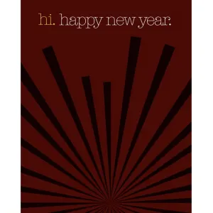 Hi New Year Printed Backdrop