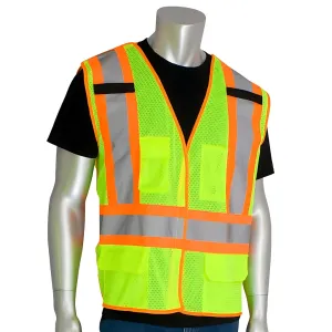 HI-VIZ LIME YELLOW SAFETY VEST