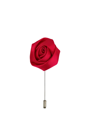 Hibiscus Red Flower Lapel Pin