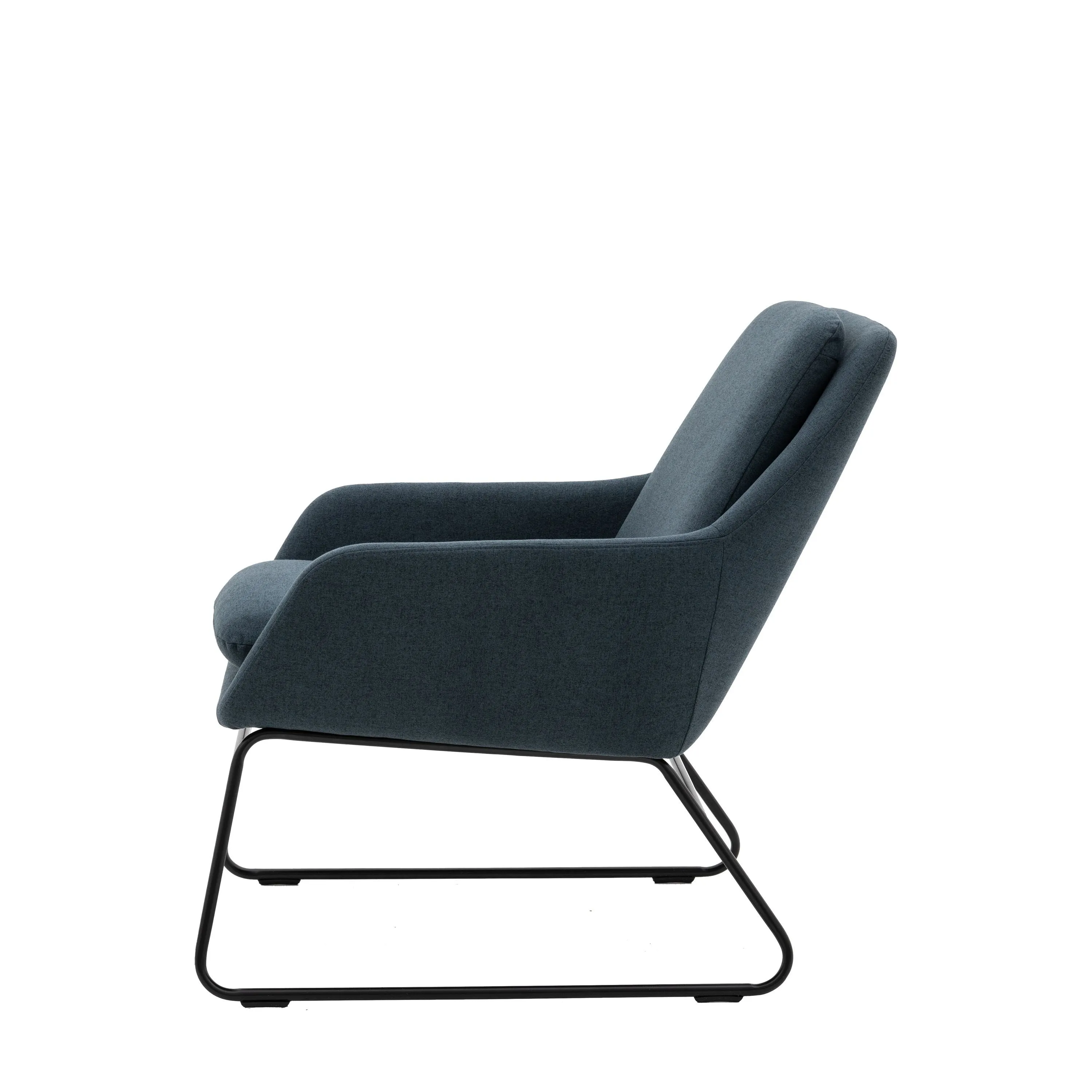 Hicks Lounge Chair – Midnight Blue