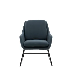 Hicks Lounge Chair – Midnight Blue