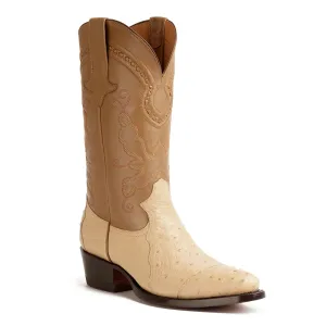 Hidalgo 4 Piece Ostrich Classic Western Boot - Oryx