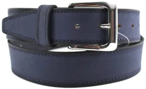 Hide & Chic Full Grain Leather Men’s Belt. Colour: Navy. Style 41024