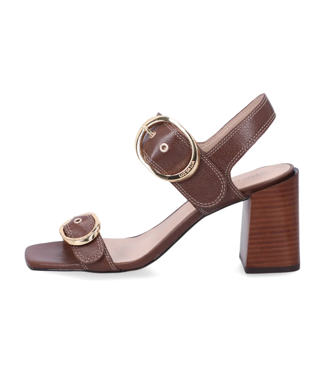 High Block Heel Sandals Atacama Hazelnut