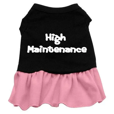 High Maintenance Dresses Black with Pink Lg (14)