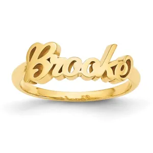 High Polish Name Ring