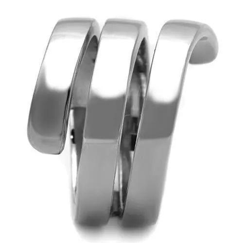 High polished (no plating) Stainless Steel Ring with No Stone for Women Style TK1519