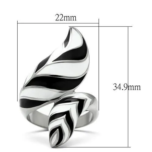 High polished (no plating) Stainless Steel Ring with No Stone for Women Style TK227