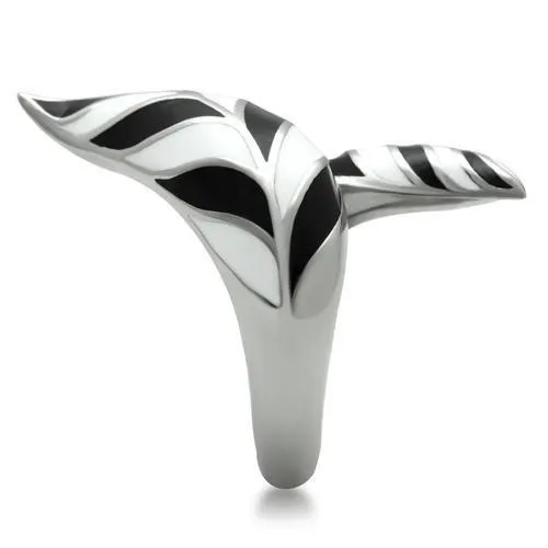 High polished (no plating) Stainless Steel Ring with No Stone for Women Style TK227