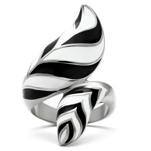 High polished (no plating) Stainless Steel Ring with No Stone for Women Style TK227