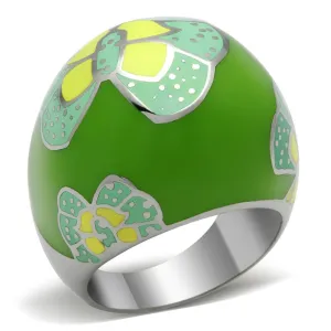 High polished (no plating) Stainless Steel Ring with No Stone for Women Style TK248