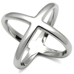 High polished (no plating) Stainless Steel Ring with No Stone for Women Style TK395