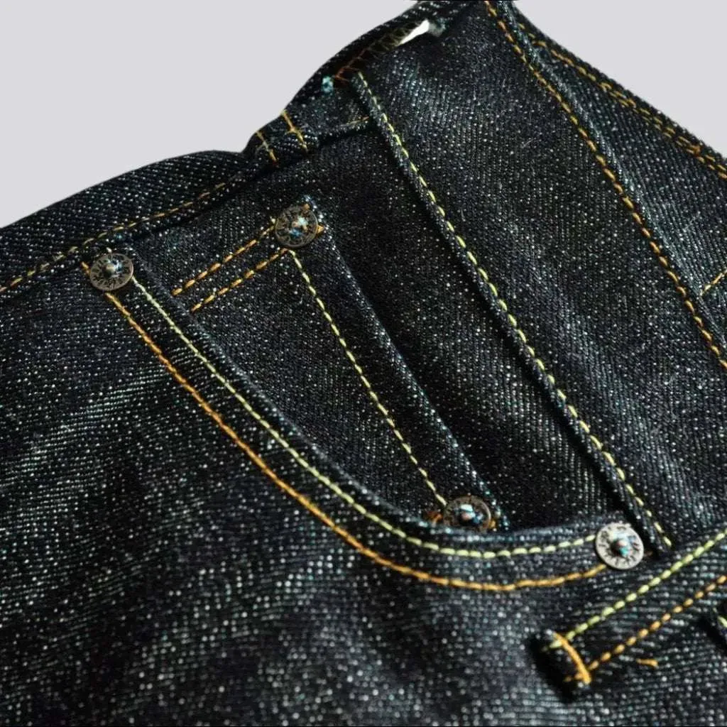 High-quality men's self-edge jeans