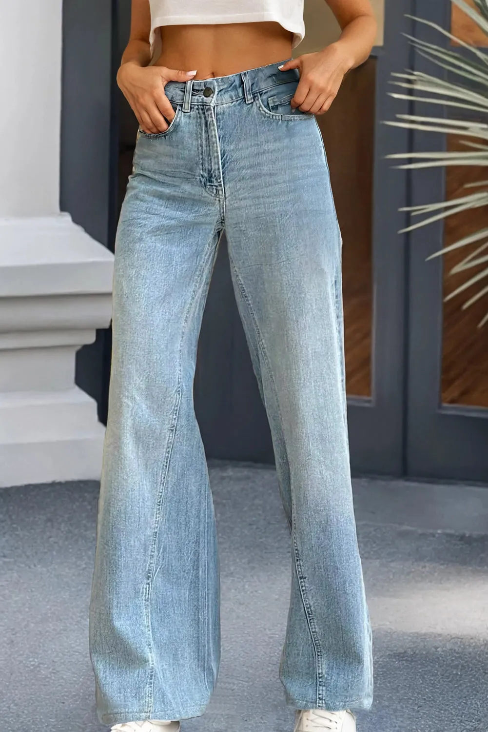 HIGH RISE EXTRA WIDE LEG JEANS