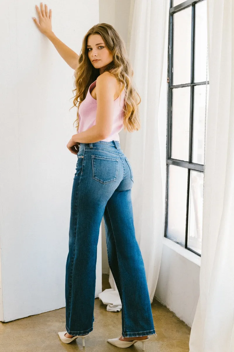 High Rise Relaxed Flare Jeans