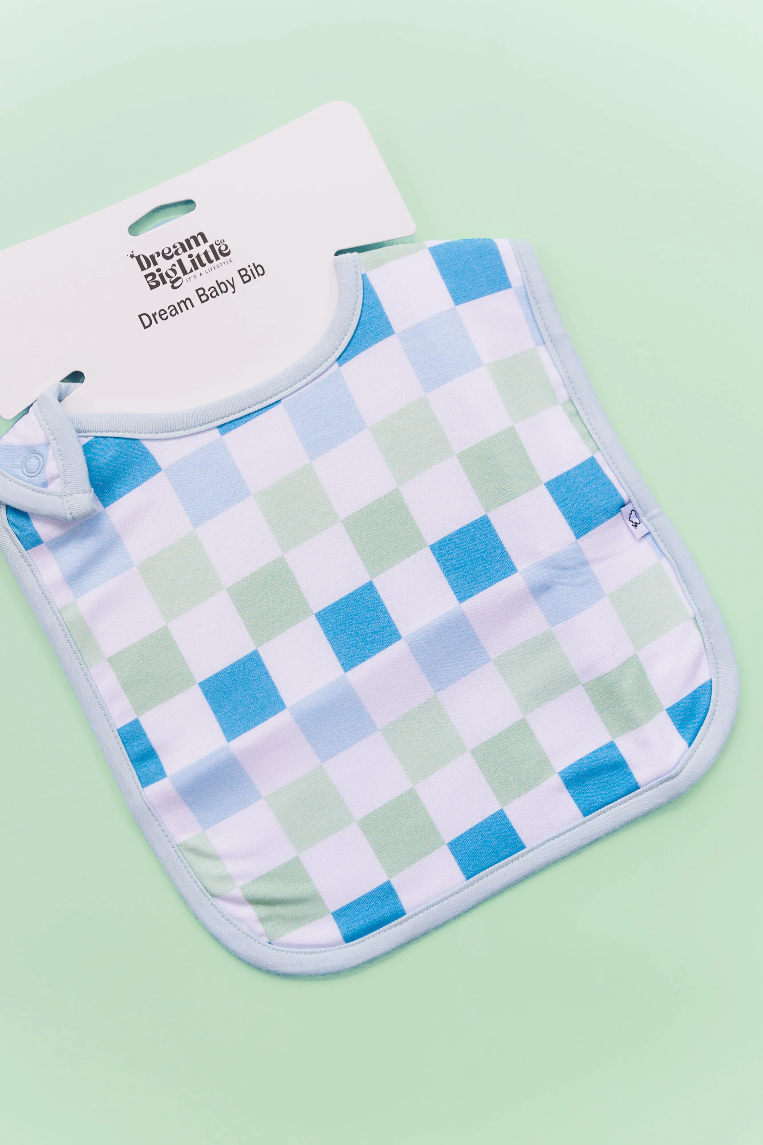 High Tide Checkers Dream Baby Bib