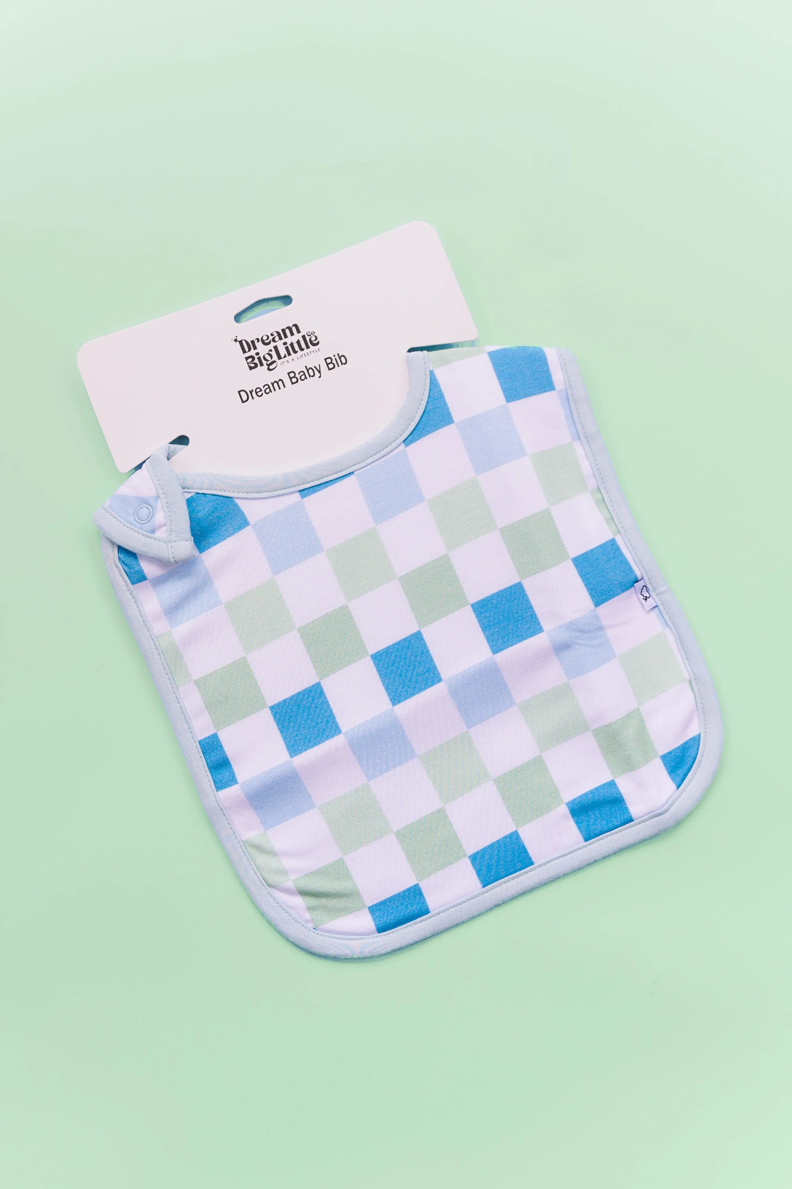 High Tide Checkers Dream Baby Bib