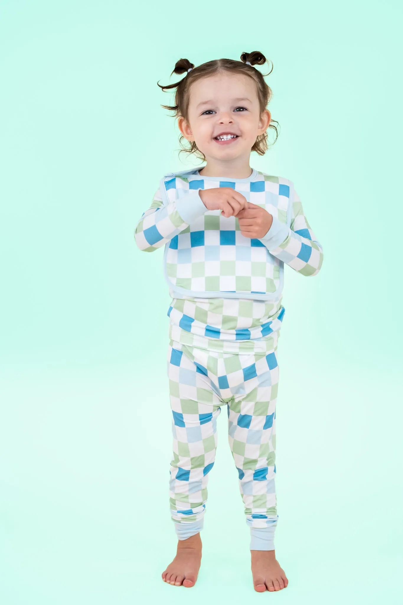 High Tide Checkers Dream Baby Bib