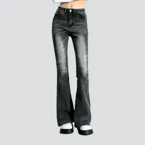 High-waist bootcut jeans
 for ladies